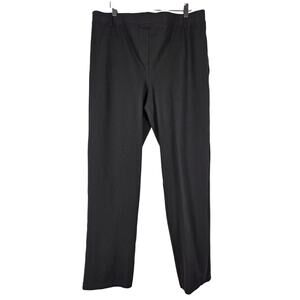 QUINCE WOMEN'S BLACK ULTRA-STRETCH PONTE STRAIGHT LEG PANT SIZE PETITE X-LARGE